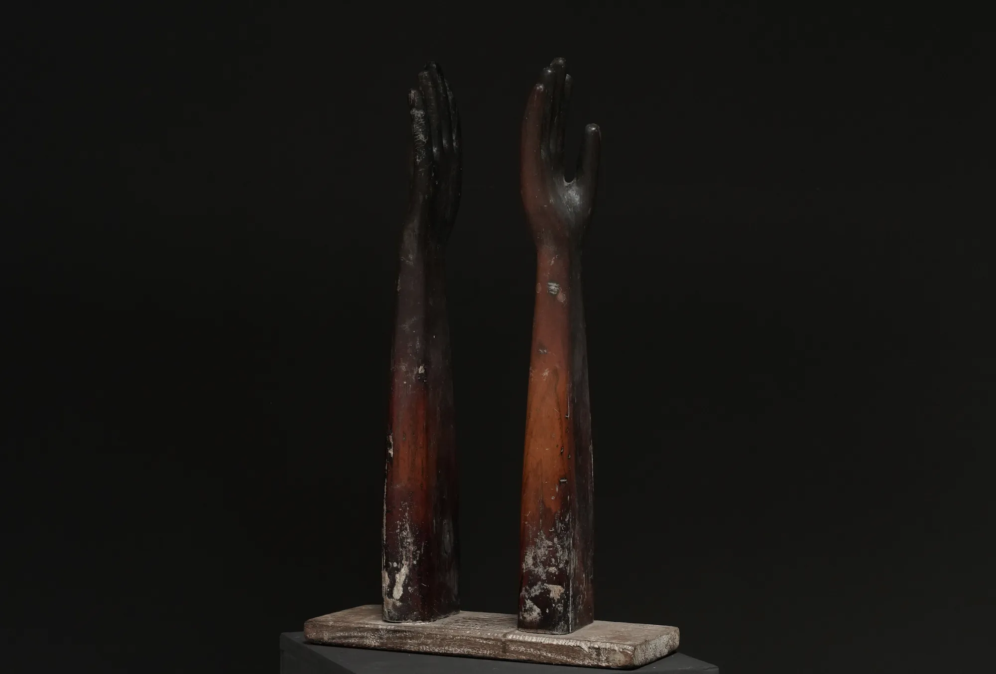 Wood Hands Sculpture