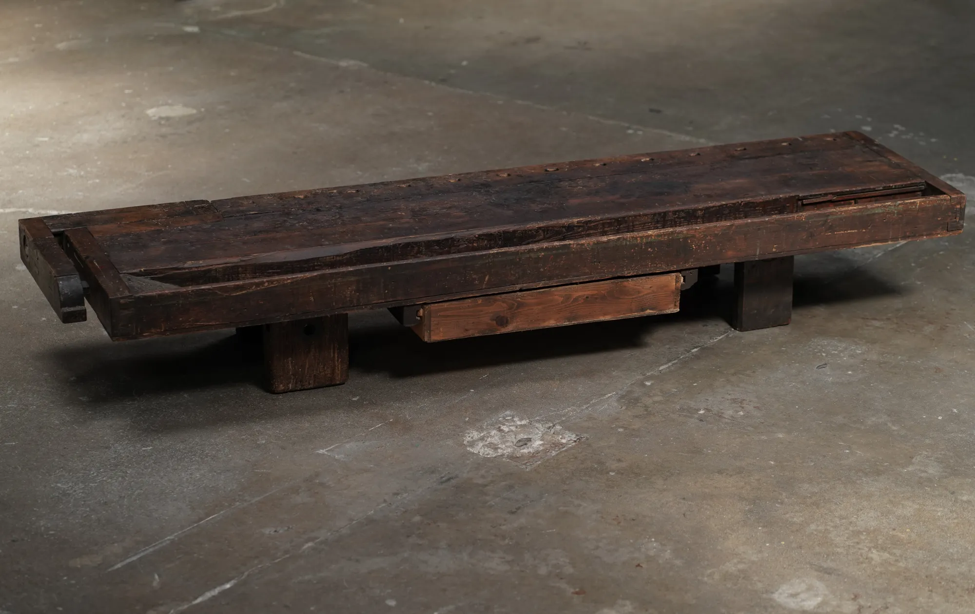 Rustic Coffee Table with Drawer	