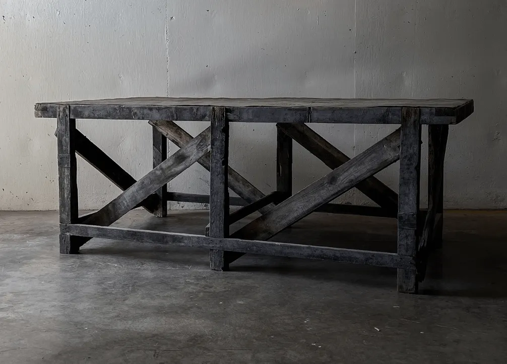 Work Table with Metal Top