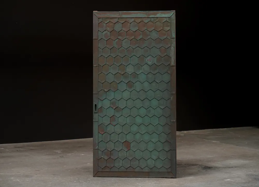 Honeycomb Brass & Metal Door