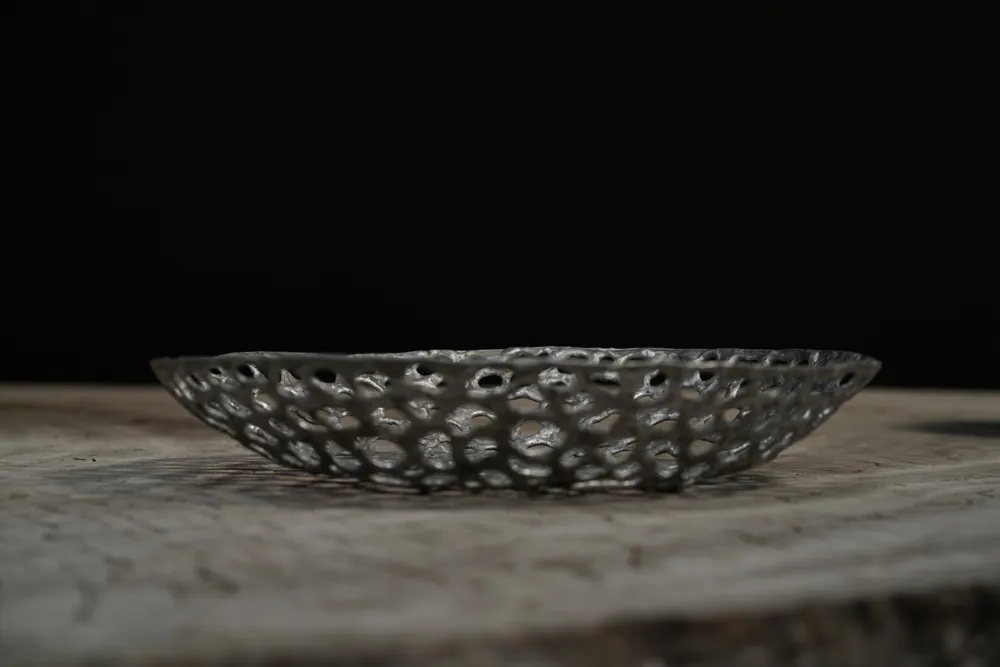 Cast Silver Lace Bowl