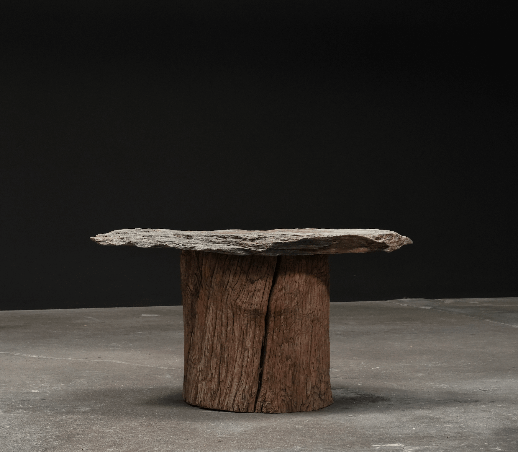 Stone & Trunk Side Table, No.1 - Belgium