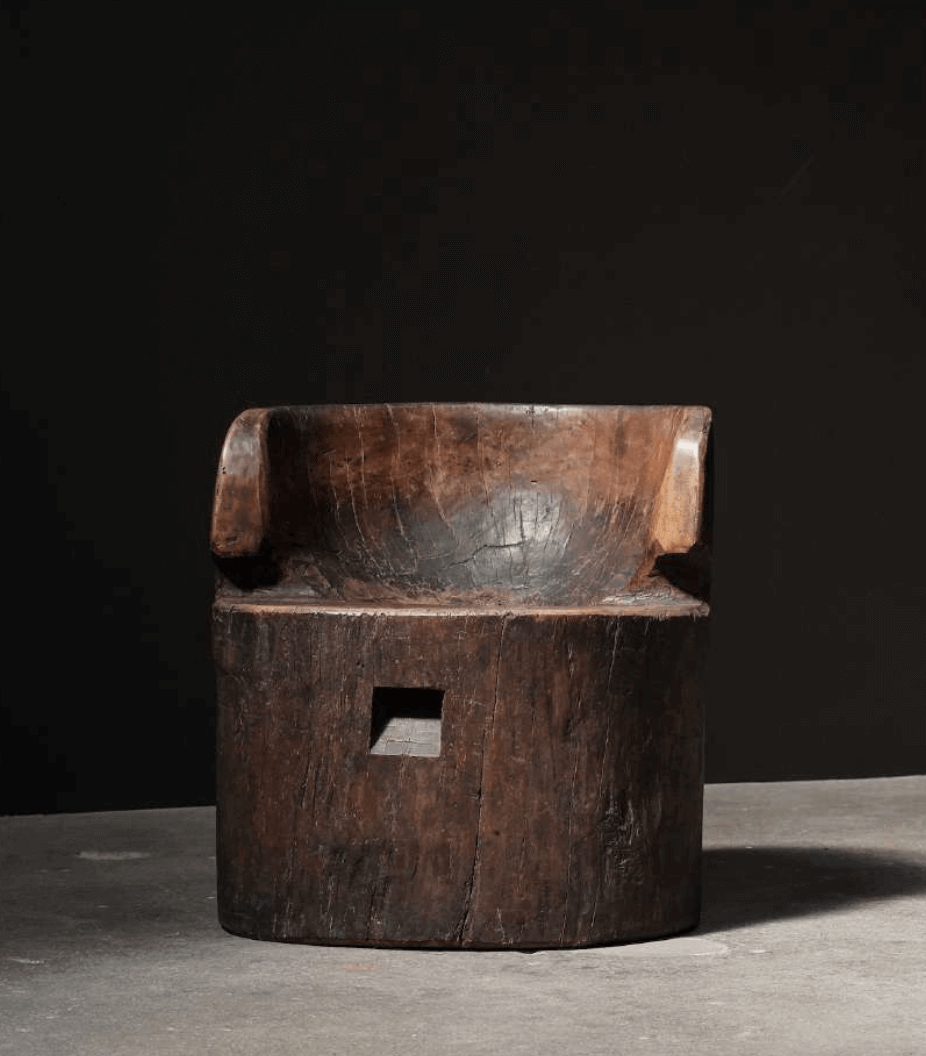 Carved Stump Chair, Japan