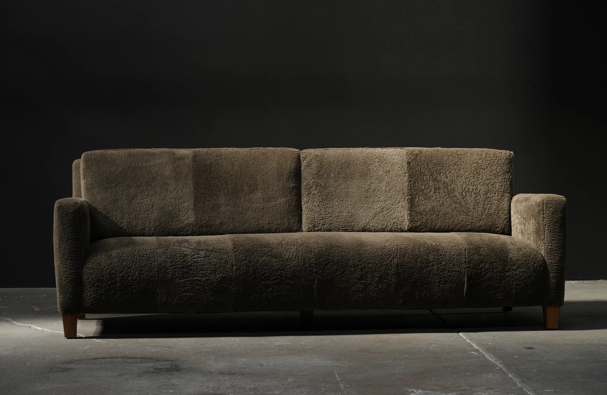 Green Shearling Sofa, Denmark