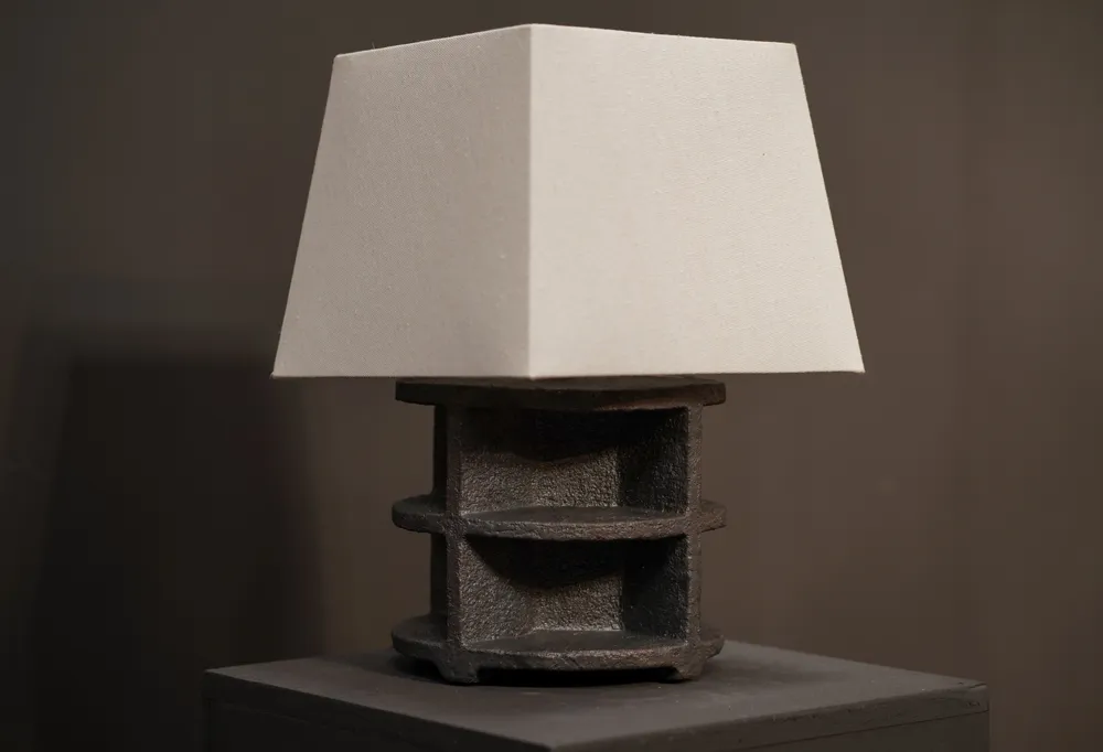 “Sculptural”  Lamp, Charcoal 
