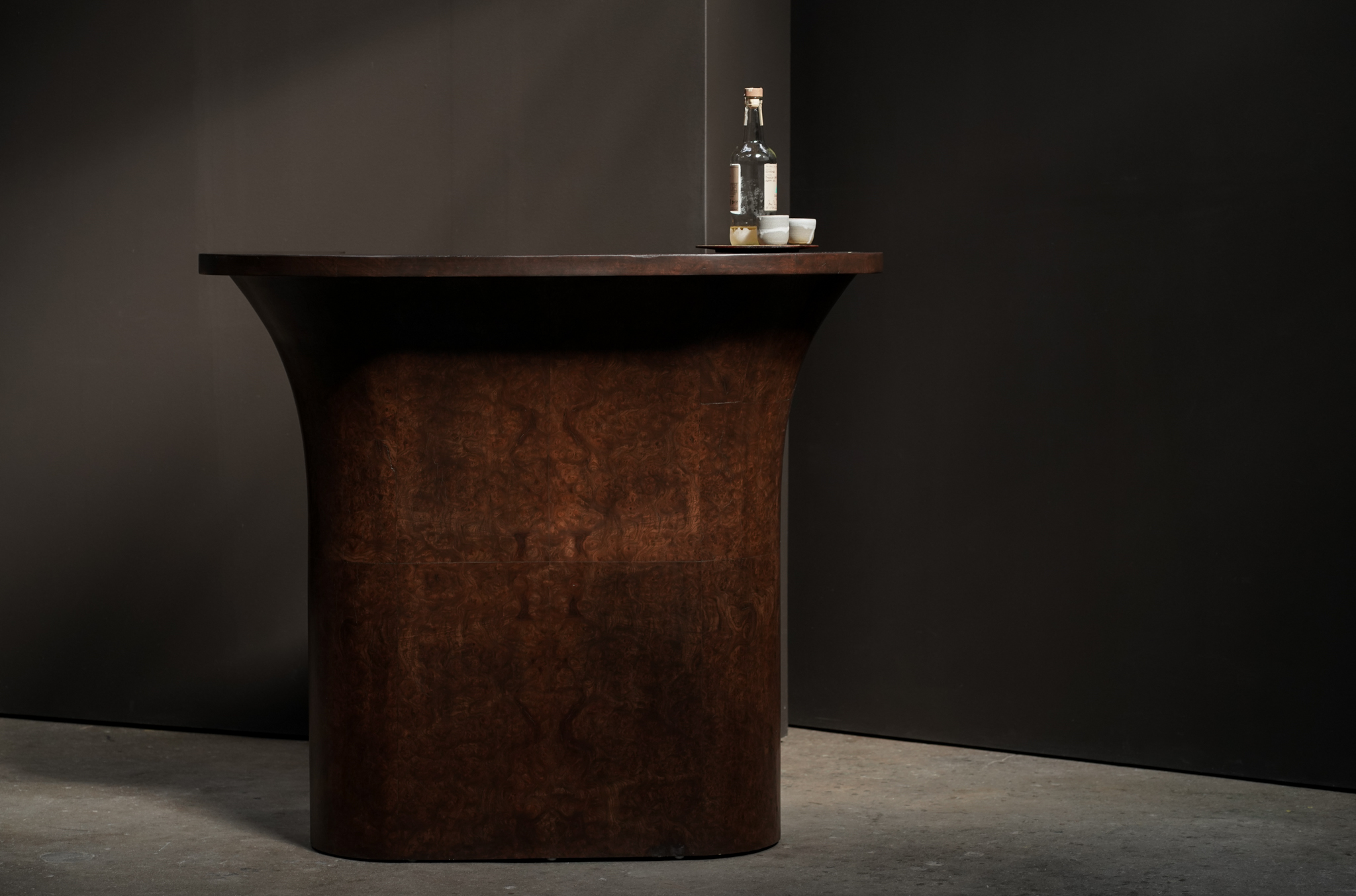 Burl Wood Bar Station