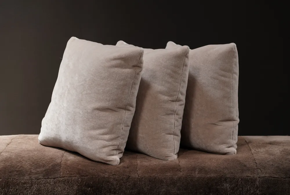 Mohair Pillow, Pearl