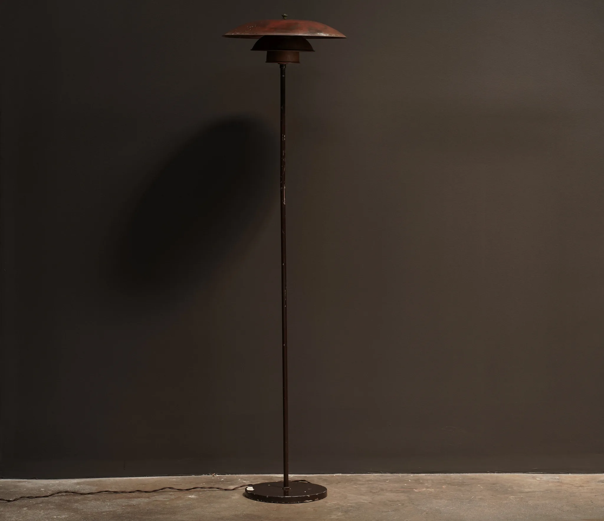 Poul Henningsen Copper Floor Lamp, Model 4/3