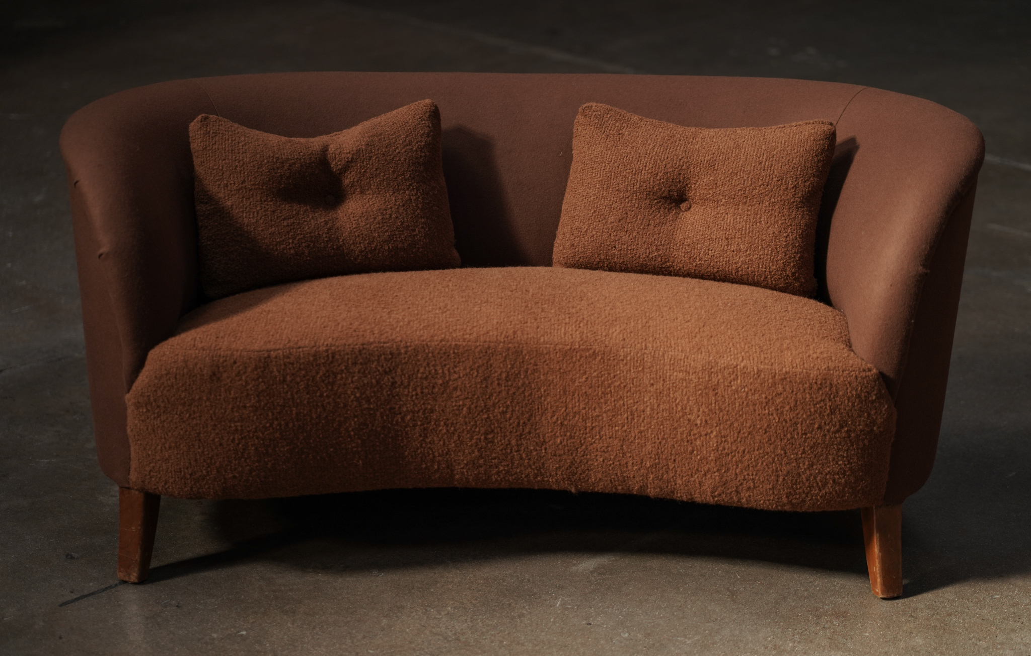 Danish Curved Sofa