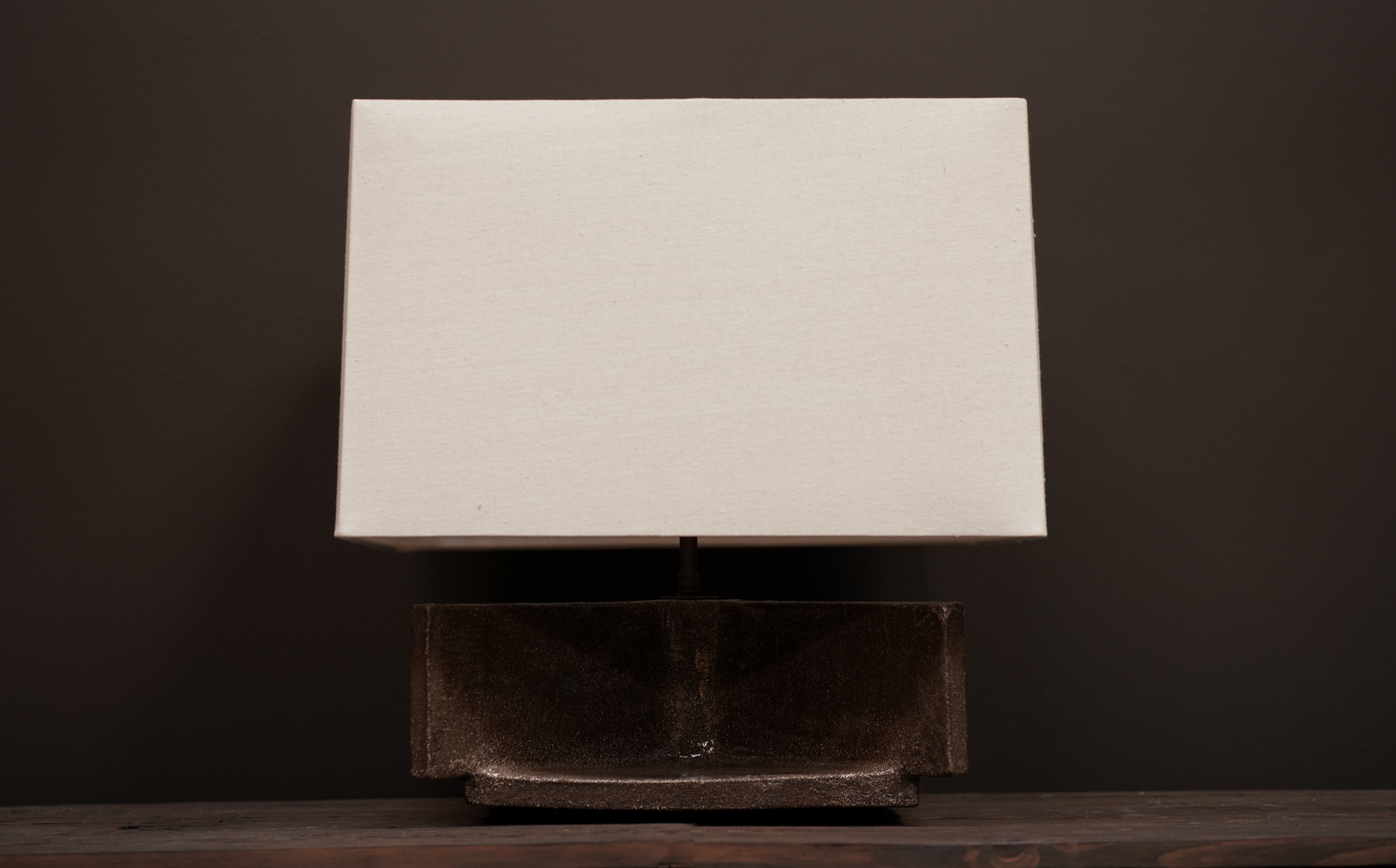 Spindle Ceramic Lamp, Smoke