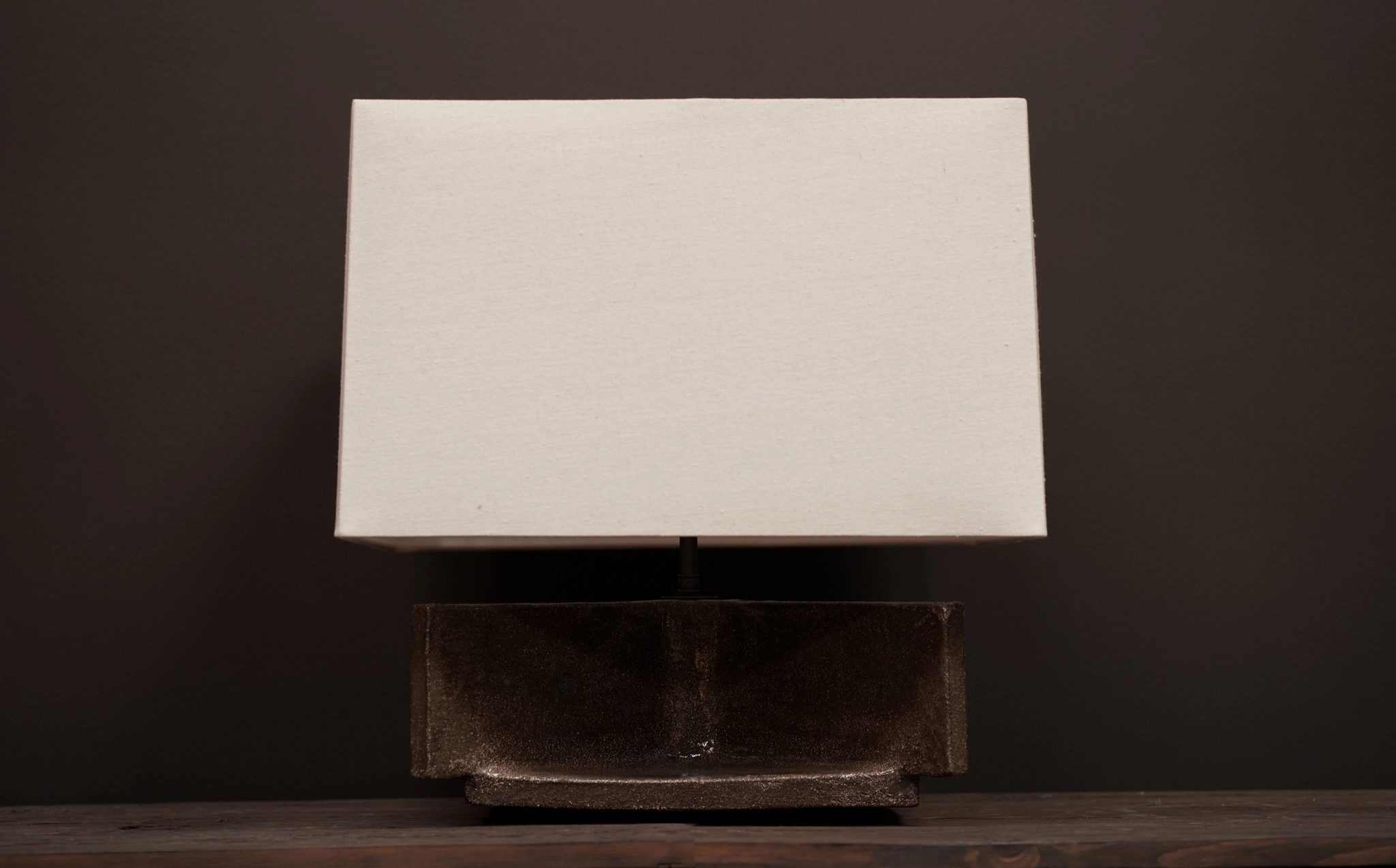 Spindle Ceramic Lamp, Smoke